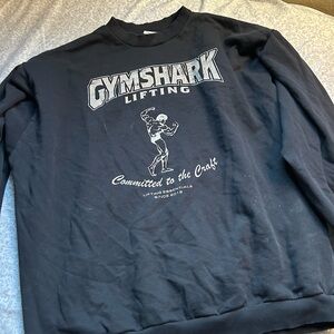 Gymshark Men's Black Crewneck Sweater